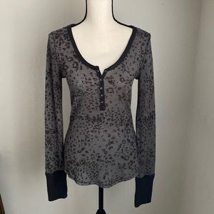 We The Free / Free People Davis Textured Henley Top